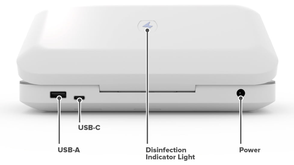OtterBox Phonesoap 3 Uv Sanitizer/Charger, White/White, 78-80083