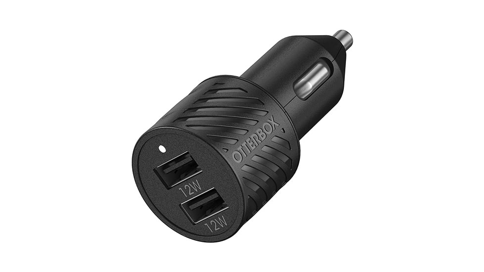 OtterBox USB-C to USB-A Car Charging Kit Standard 1m, Black/Black, 78-52699