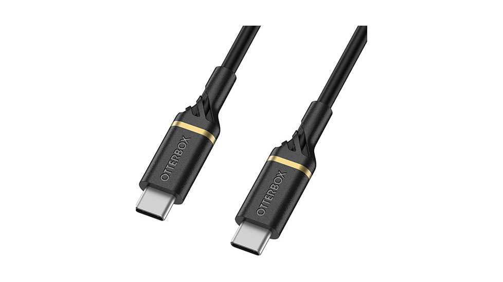OtterBox USB-C to USB-C Fast Charge Cable 2m, Black/Space Sand, 78-52670