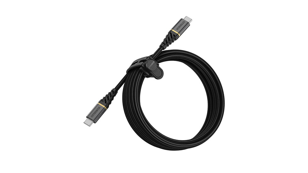 OtterBox USB-C to USB-C Fast Charge Cable 3m, Black/Ash/Space Sand, 78-52679