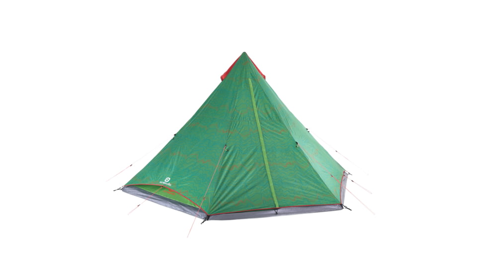Outbound 6-Person 2-Season Backyard Festival Tent w/ Carry Bag and Rainfly, Green, CTI3996508