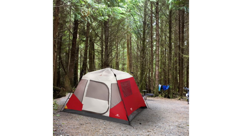 Outbound 6-Person 3-Season Instant Pop-Up Dome Tent w/ Carry Bag and Rainfly, CTI0763239