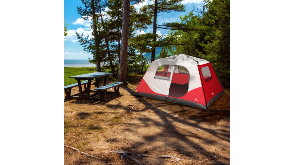 Outbound 8-Person 3-Season Instant Pop-Up Dome Tent w/ Carry Bag and Rainfly, CTI0763240