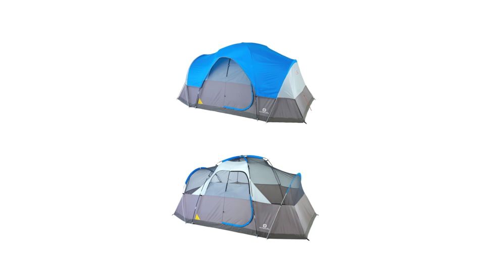 Outbound 8-Person 3-Season Lightweight Dome Tent w/Carry Bag and Rainfly, Blue, CTI0765455