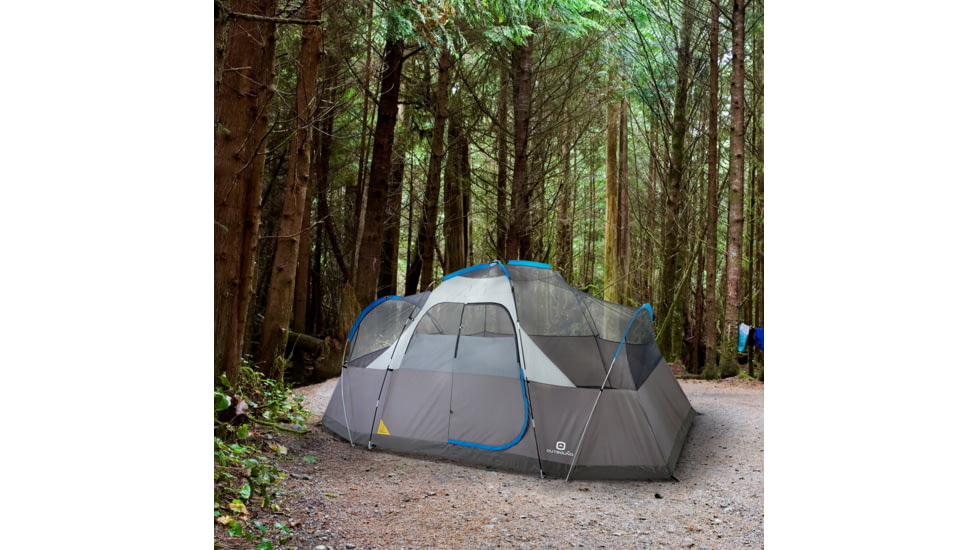 Outbound 8-Person 3-Season Lightweight Dome Tent w/Carry Bag and Rainfly, Blue, CTI0765455
