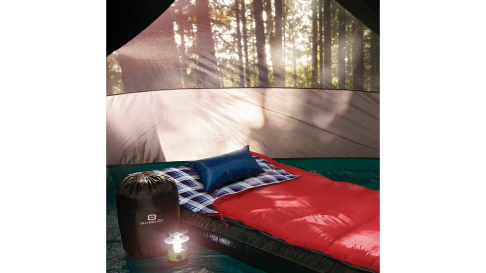 Outbound Compact Comfort Cold Weather Camping Sleeping Bag, 14 degrees, Red, CTI0765438