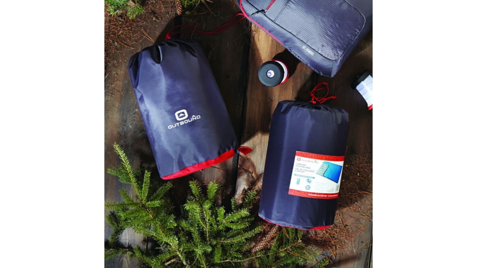 Outbound Compact Comfort Cold Weather Camping Sleeping Bag, 14 degrees, Red, CTI0765438