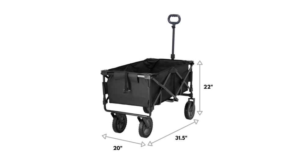 Outbound Outdoor Collapsible Utility Wagon, 150 lb Capacity, Black, CTI0763211