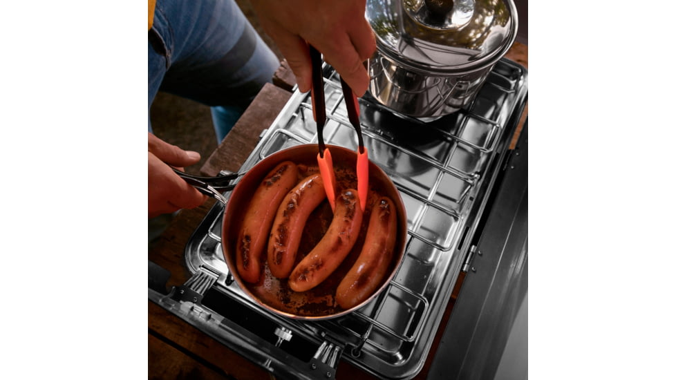 Outbound Portable Propane Gas Camping Stove w/2 Burners, Black, CTI07658131