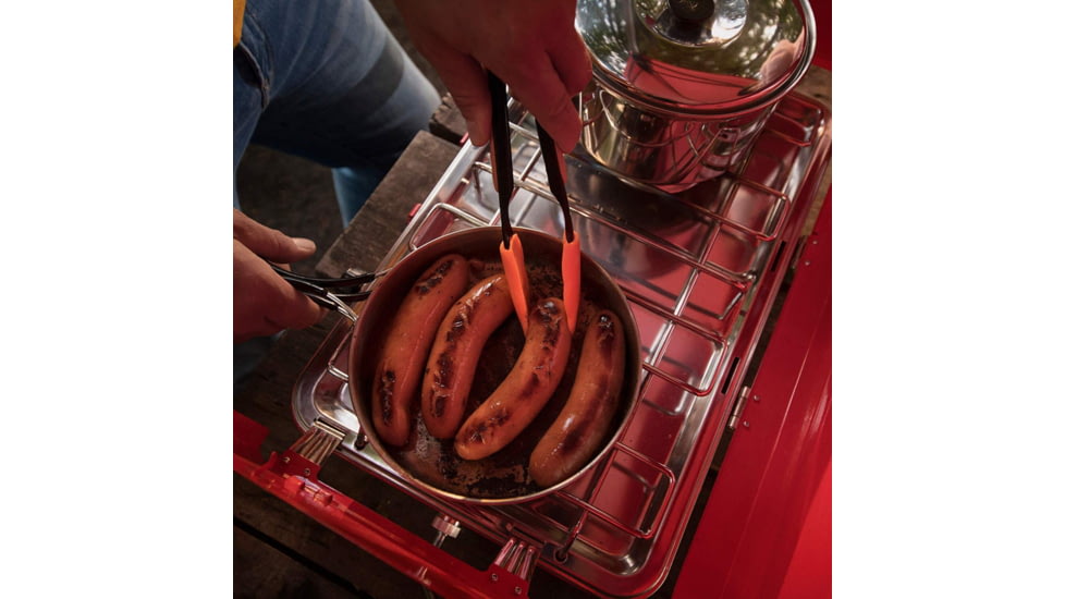 Outbound Portable Propane Gas Camping Stove w/2 Burners, Red, CTI0765813