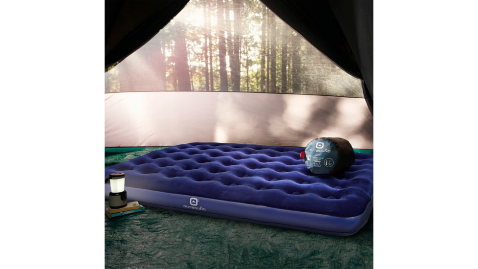 Outbound Queen Lightweight Portable Flocked Air Mattress, CTI0765565