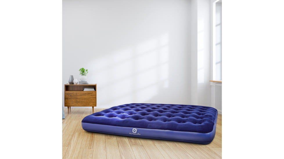Outbound Queen Lightweight Portable Flocked Air Mattress, CTI0765565