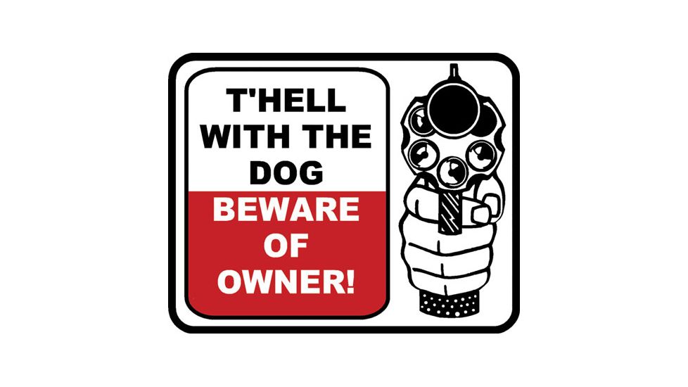 Outdoor Decals T'hell W/ The Dog 2.75''x3'' 4 Per Pack