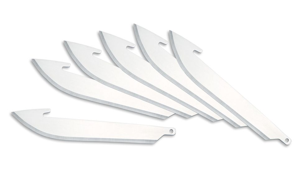 Outdoor Edge Cutlery 3.0 REPLACEMENT BLADE PACK 6 Pieces Blister, Silver, RR30-6