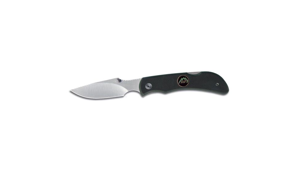 Outdoor Edge Cutlery Caper Lite Knife w/ 2.5in Blade, Clampack, Black G10 Handle 101931