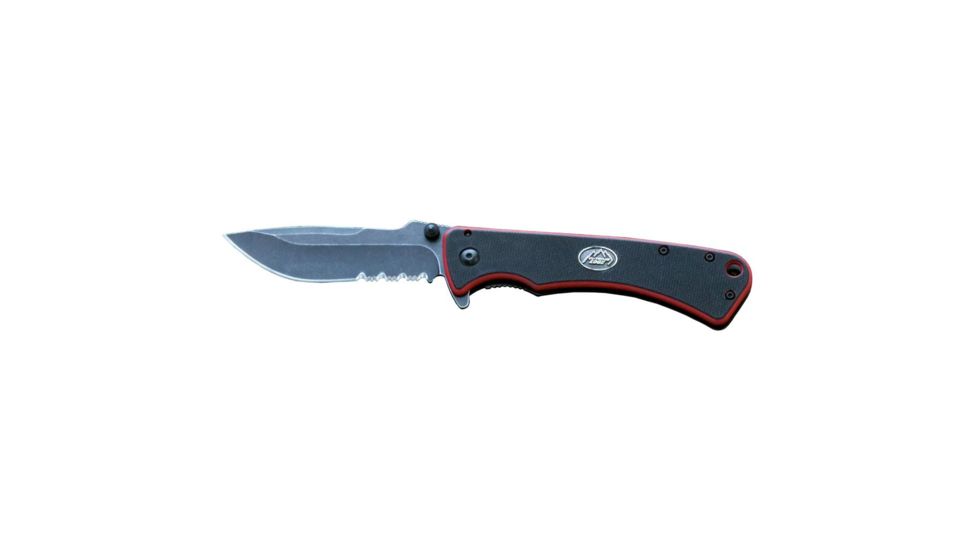 Outdoor Edge Cutlery Divide Folder Knife Serrated, Black DV-10SC