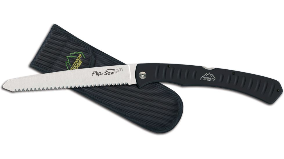 Outdoor Edge Cutlery Flip N' Saw - 7in Blade, Black, One size FW-70