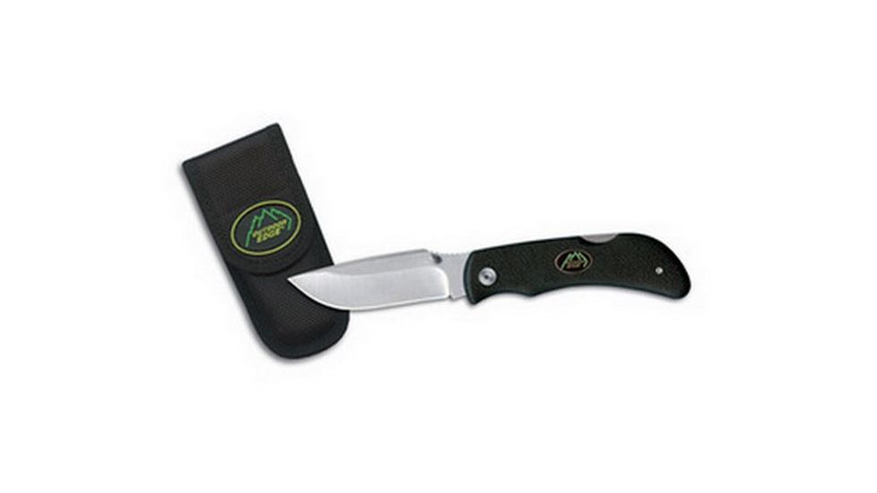 Outdoor Edge Cutlery Grip Lite 3.2in. Blade Knife, Clampack, Black 101962