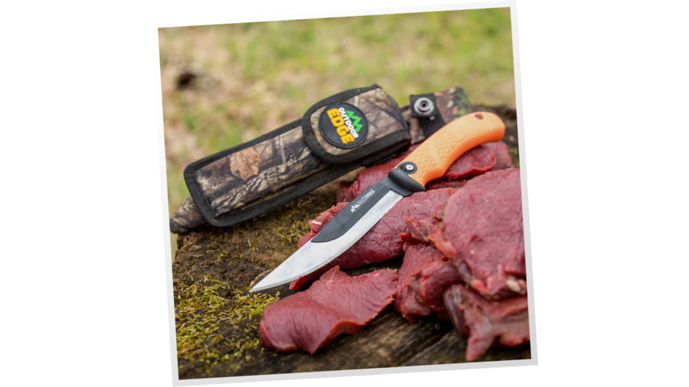 Outdoor Edge Cutlery Razor-Max Fixed Knife, 6-Blade Combo Set, 5in, Black, Blister, RMK-10C