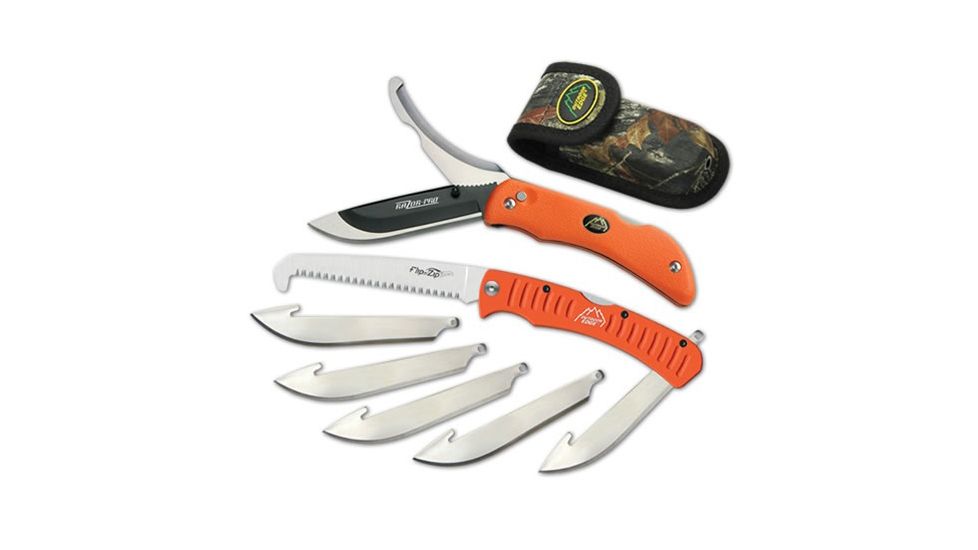 Outdoor Edge Cutlery Razor Pro/Saw, Combo Orange, ROC-30C