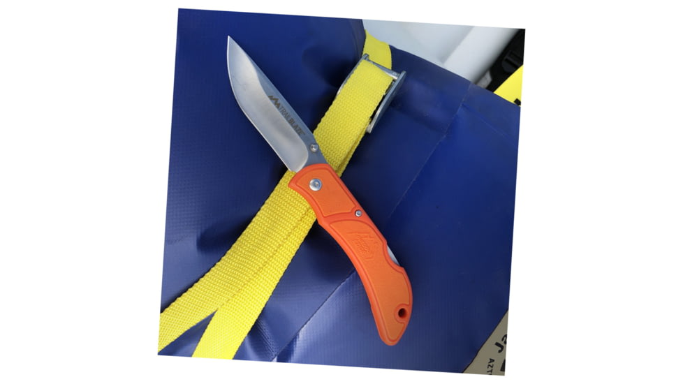 Outdoor Edge Cutlery Trailblaze Folding Blade Knife, 2.5in, Orange Handle, TB-25C