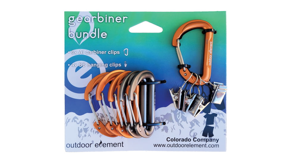 Outdoor Element Carabiner &amp; Clip Set