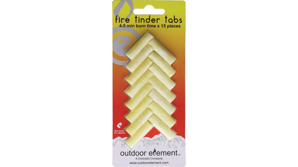 Outdoor Element Fire Tinder Tabs 15-PK, ODEFT15