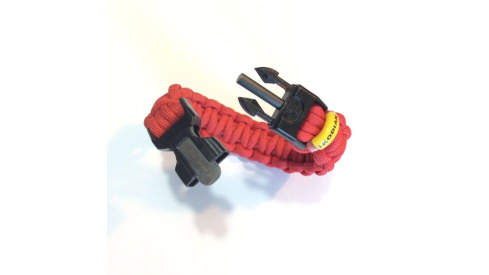 Outdoor Element Kodiak Survival Paracord Bracelet, Red, Small KSBRS