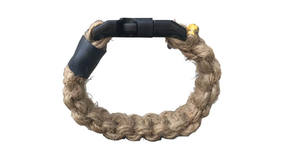Outdoor Element Woolly Mammoth Bracelet Made Of Braided Jute, Small, 5.75in-6.38in, WMSBS