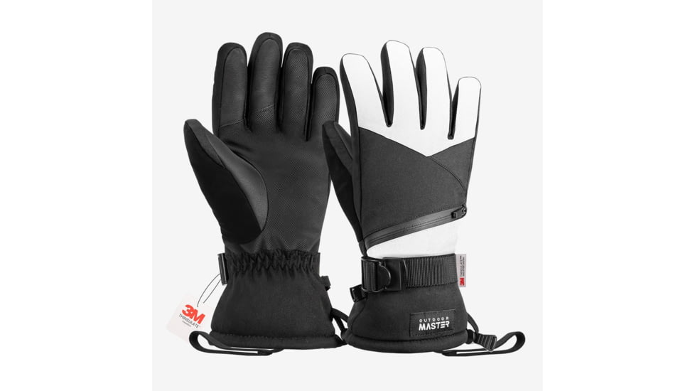 Outdoor Master 3M Thinsulate Waterproof Ski Gloves for Men &amp; Women DF0EB703, ski-windproof-gloves-for-men-women