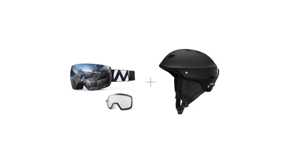 Outdoor Master Bundle Sale, Ultra Goggle Kelvin Helmets w/Lens, sale-ultra-xl-b-kel-ski-hel