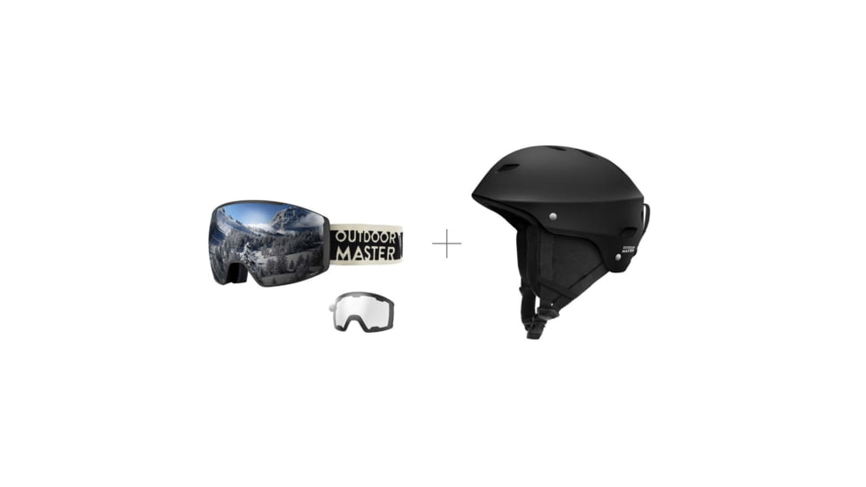 Outdoor Master Bundle Sale, Vision Goggle Kelvin Helmets w/Lens, vision-xl-bund-ski-hel
