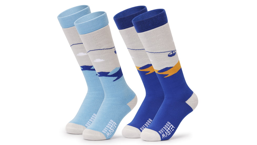 Outdoor Master Kids Ultra-soft Cotton Ski Socks 2/3 Pairs 746A21D7, kids-thermal-ski-socks-2-3-pairs