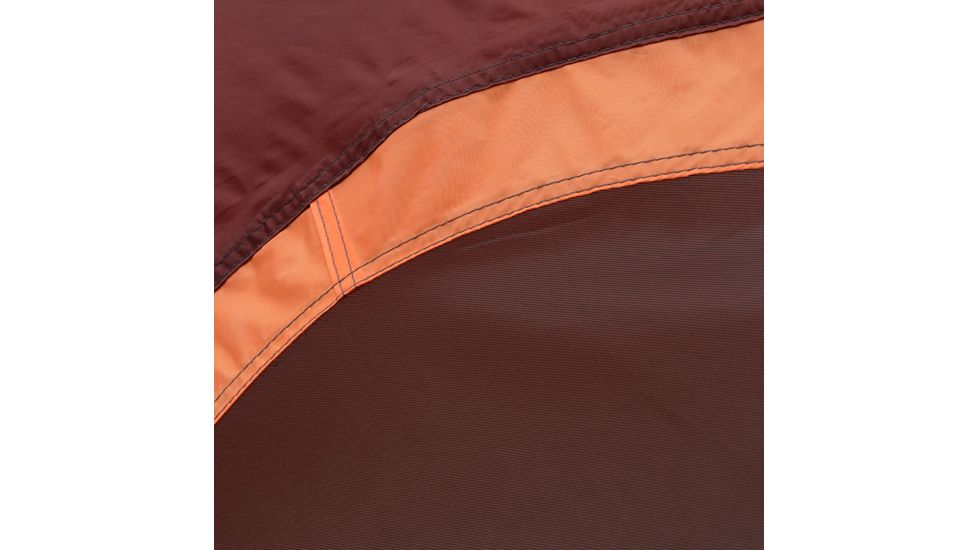 Outdoor Products 8 Person Hexagon Tent With Led Lighted Poles, Orange/Maroon, 50029