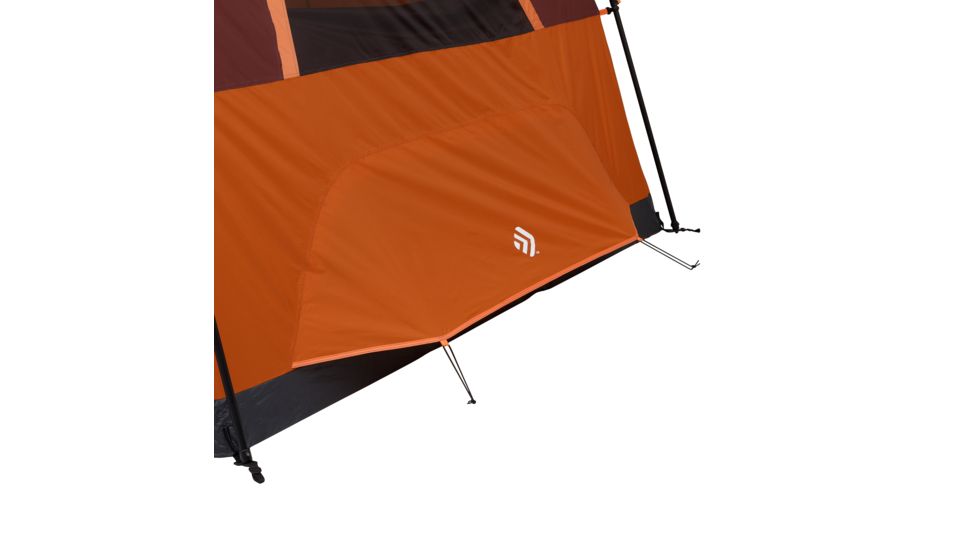 Outdoor Products 8 Person Hexagon Tent With Led Lighted Poles, Orange/Maroon, 50029
