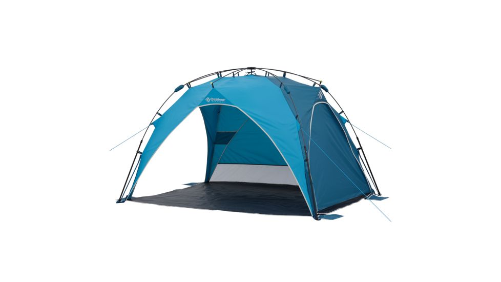 Outdoor Products Sun Shade, 8ft X 6ft, Blue/Teal/White/Gray, 50023