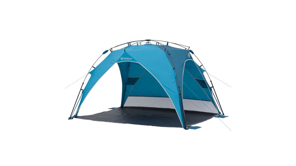 Outdoor Products Sun Shade, 8ft X 6ft, Blue/Teal/White/Gray, 50023