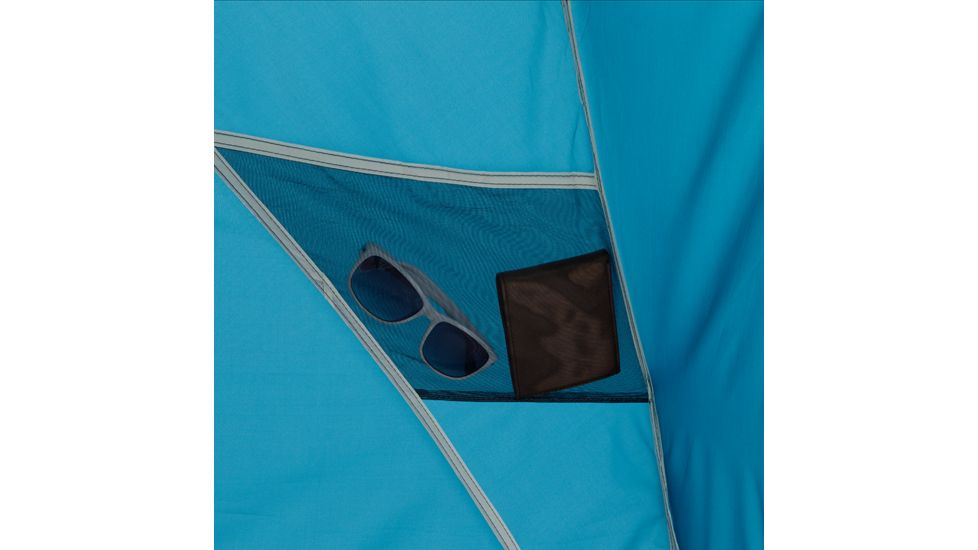 Outdoor Products Sun Shade, 8ft X 6ft, Blue/Teal/White/Gray, 50023