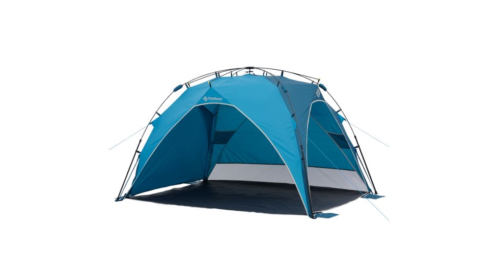 Outdoor Products Sun Shade, 8ft X 6ft, Blue/Teal/White/Gray, 50023