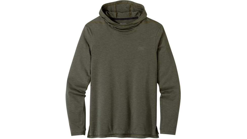 Outdoor Research ActiveIce Spectrum Sun Hoodie - Men's, Fatigue Heather, Small, 2876341227006