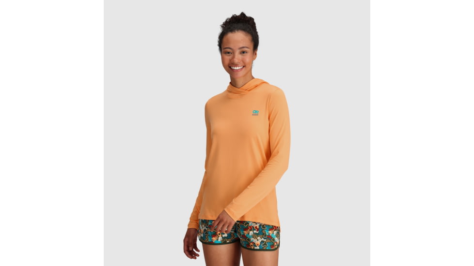 Outdoor Research ActiveIce Spectrum Sun Hoodie - Womens, Orange Fizz, S, 2876612279006