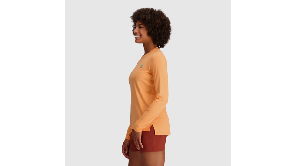 Outdoor Research ActiveIce Spectrum Sun Long Sleeve Tee - Womens, Orange Fizz, S, 2876602279006