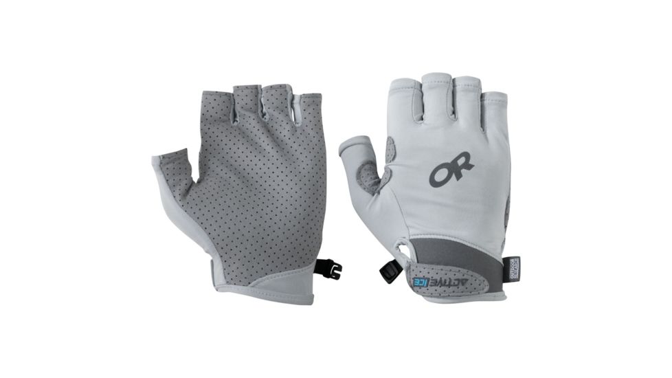 Outdoor Research ActiveIce Chroma Full Finger Sun Gloves - Men's, Alloy, Large