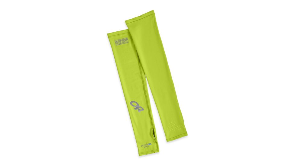 Outdoor Research ActiveIce Sun Sleeves, Lemongrass, Large/Extra Large