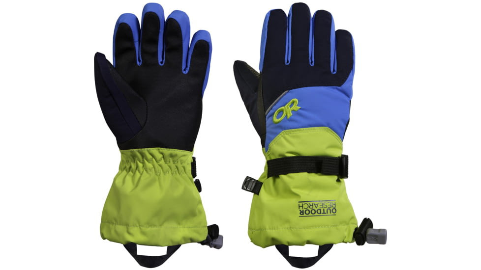 Outdoor Research Adrenaline Gloves - Kid's-Night/Lemongrass/Hydro-Large
