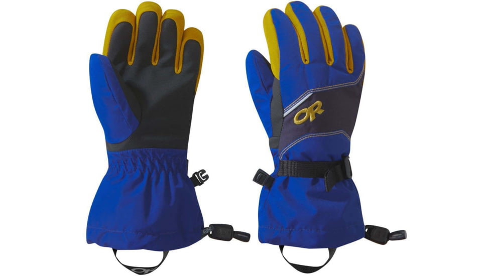 Outdoor Research Adrenaline Gloves - Kids, Sapph/Ink/Tu, Medium, 2431961688007