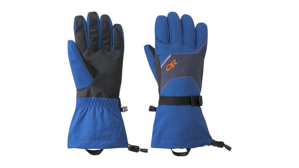 Outdoor Research Adrenaline Gloves - Men's, Cobalt/Naval Blue/Burnt Orange, Extra Large, 2432481322009