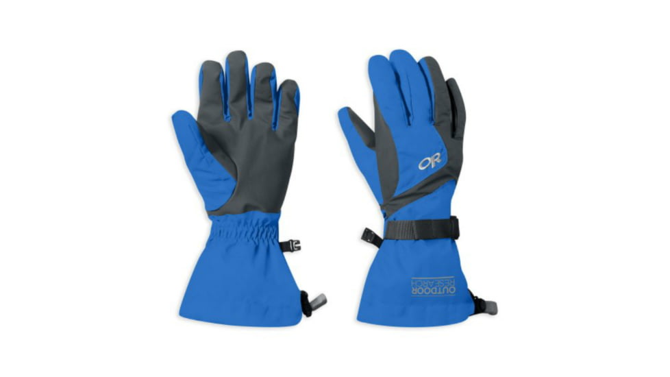 Outdoor Research Adrenaline Gloves - Women's, Small, Bluebird/Charcoal