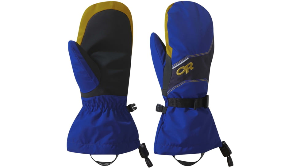 Outdoor Research Adrenaline Mitts - Kids, Sapph/Ink/Tu, Medium, 2431971688007