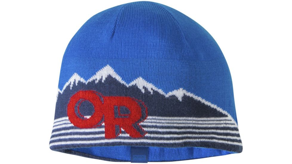 Outdoor Research Advocate Beanie - Men's-Glacier/Hot Sauce